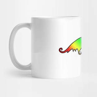 Fancy Rainbow Mustache Mug